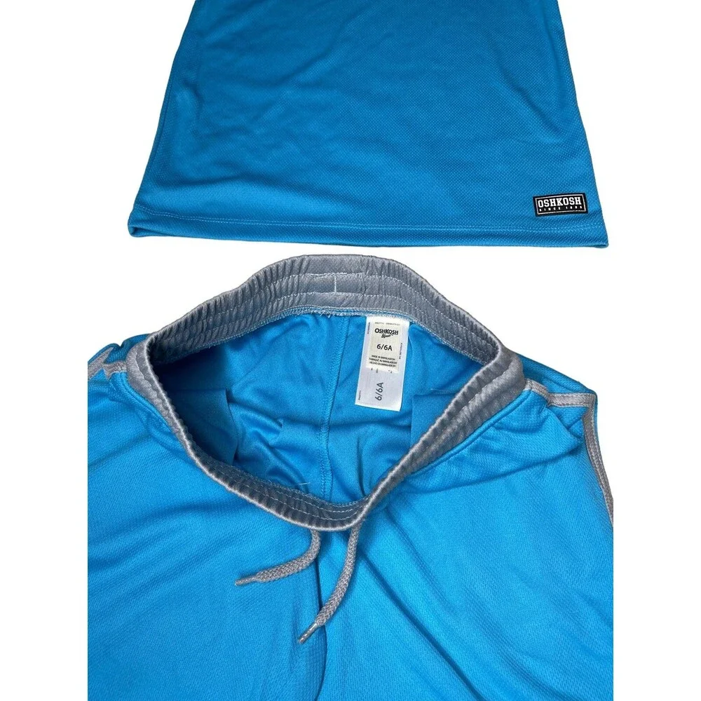 Osh Kosh B'Gosh Youth Boys Size 6/6A Two Piece‎ Shirt Shorts Active Wear C01